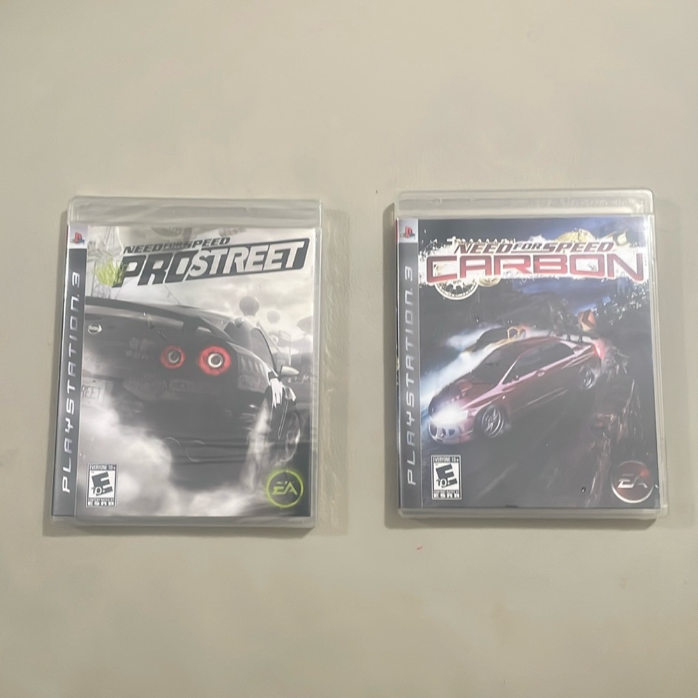 PlayStation 3 Need For Speed . Pro Street and Carbon